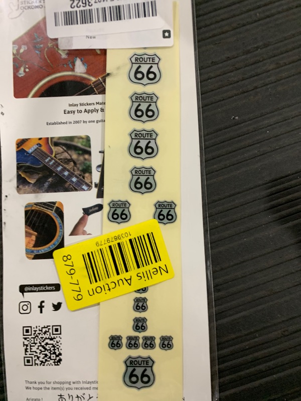 Photo 1 of Inlay Sticker Decal for Guitars, Bass & Ukuleles - route 66