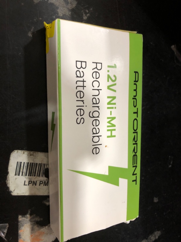 Photo 1 of AmpTORRENT AAA Rechargeable Battery, 1200mAh NiMH Rechargeable AAA Batteries, 1.2V AAA Batteries Rechargeable Long Lasting, Rechargeable Battery 8 Pack, Low Self Discharge, Recharge up to 1200 Cycles