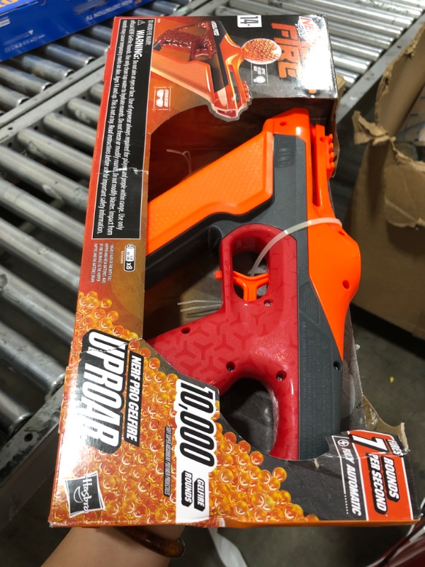 Photo 1 of Nerf Pro Gelfire Uproar Full Auto Blaster, 150 FPS, 10,000 Gelfire Rounds, 400 Round Hopper, Eyewear, Ages 14+