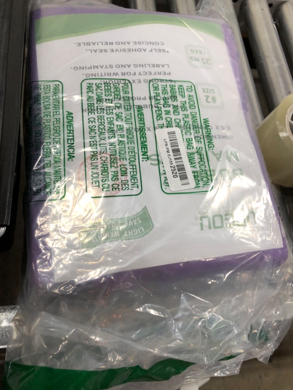 Photo 1 of UCGOU Bubble Mailers 8.5x12 Inch Purple 25 Pack Usable Size 8.5x11 Poly Padded Envelopes #2 Medium Mailing Opaque Packaging Postal Self Seal Waterproof Boutique Shipping Bags for Clothes Makeup