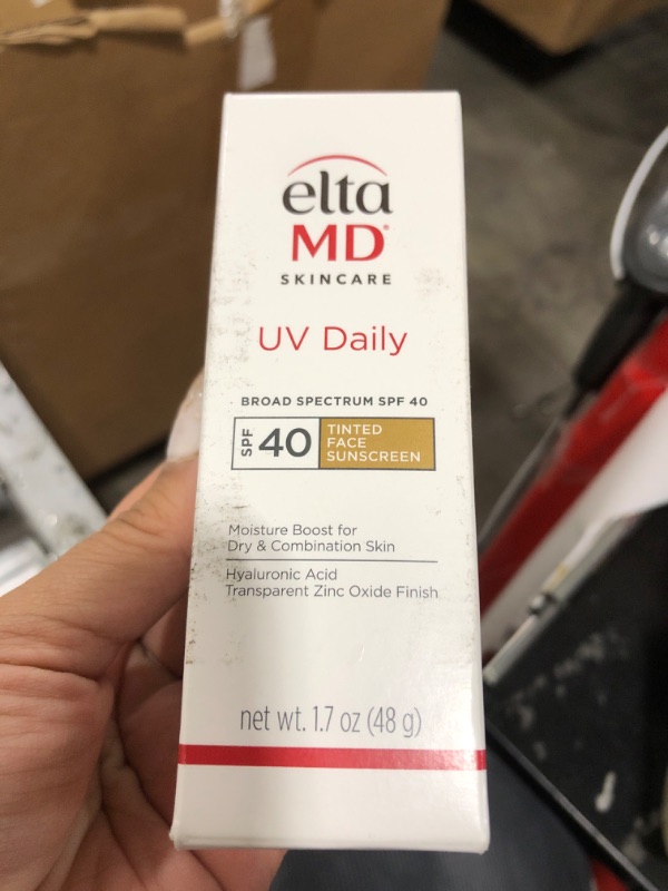 Photo 1 of EltaMD UV Daily Tinted SPF 40 Face Sunscreen Moisturizer with Zinc Oxide, Tinted Daily Face Moisturizer with SPF, Sunscreen for Dry Skin,1.7 oz Pump