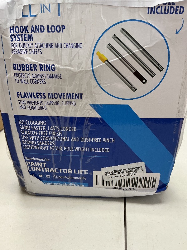 Photo 1 of 9 Inch Radial Sander for Drywall & Home Improvement Renovations, Ideal for All Home Projects - Includes 25pcs Wall Sanding Discs & Extension Pole, Use for Multiple Projects