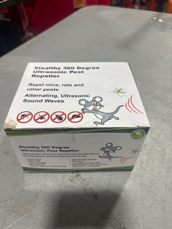 Photo 1 of BORHOOD Mice Rodent Repellent Indoor, 360° Squirrel Repellent Rodent Repellent, Ultrasonic Mouse Rat Repellent