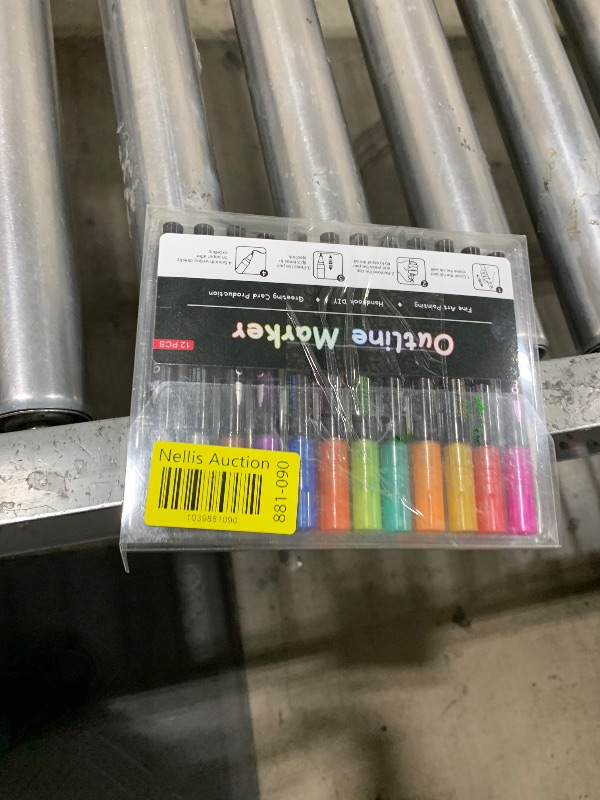Photo 1 of Misssugar5 Glitter Markers 12 Colors Double Line Outline Markers, For Doodling,Painting,Christmas Cards, DIY Craft Projects Art Supplies For Girls Kids Ages 8-12 Glitter Pens For Adults