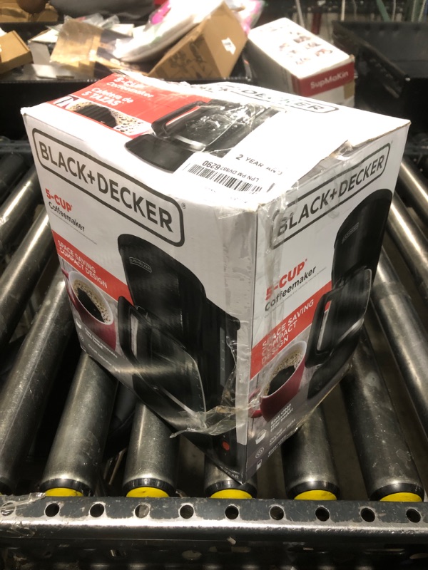 Photo 1 of BLACK+DECKER 5-Cup Coffeemaker, Black, DCM600B