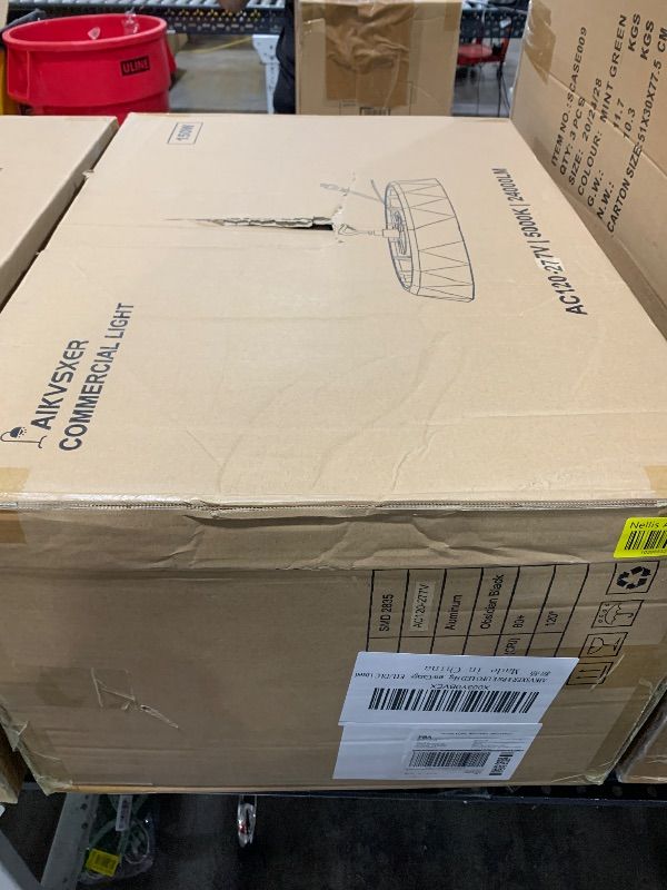 Photo 1 of AIKVSXER UFO LED High Bay Light 150W 8 Pack, 24000LM 5000K, 0-10V Dimmable, 5ft Cable with Plug, AC120-277V IP65 Commercial Bay Lighting for Gym Factory Warehouse - ETL/DLC