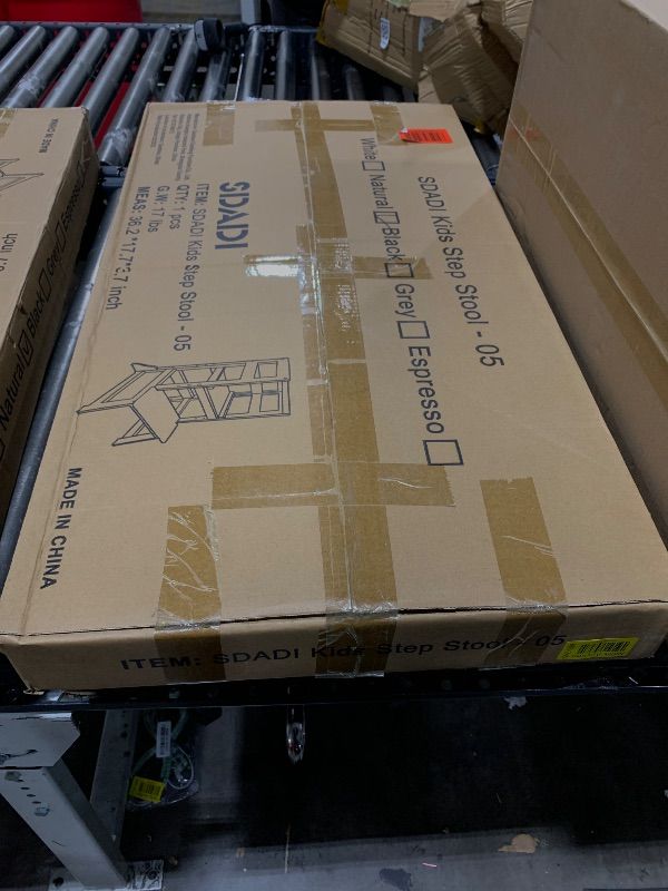 Photo 1 of Height Adjustable Kitchen Step Stool for Kids and Toddlers -Children Standing Tower Learning Footstool with Solid Wood Construction, Suitable for Ages 18 Months to 5 Years (Natural)