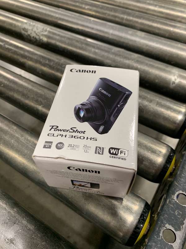 Photo 1 of Canon PowerShot ELPH 360 Digital Camera w/ 12x Optical Zoom and Image Stabilization - Wi-Fi & NFC Enabled (Black)