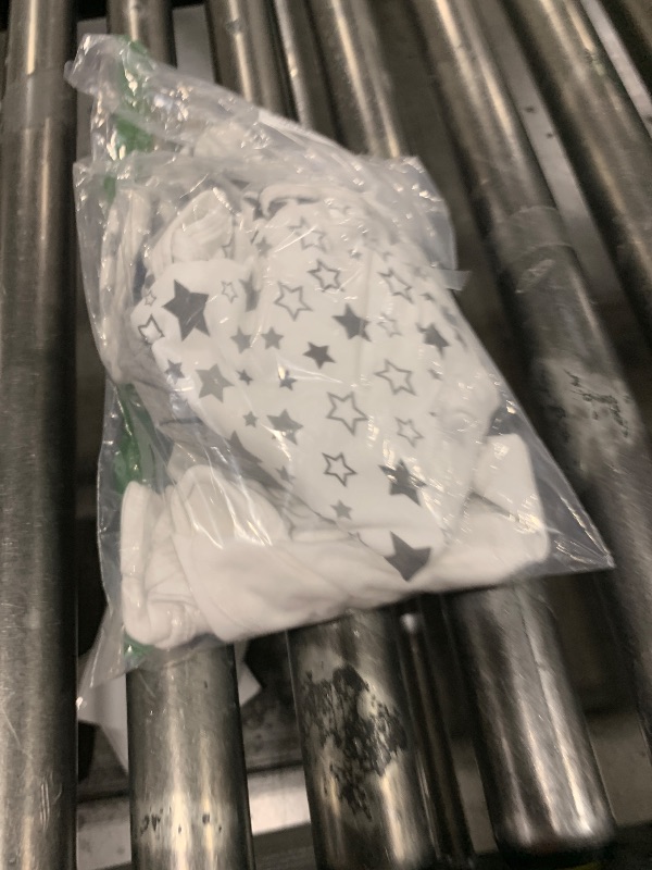 Photo 1 of Buryeah 4 Pack Preemie Swaddle Blanket Wrap Set with Hat for Baby Boys Girls 3-7 Lbs Preemie Newborn Clothes Sleepers Cap(Gray,Star)