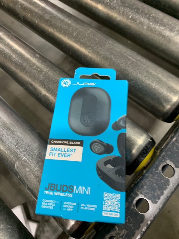 Photo 1 of JLab JBuds Mini True Wireless Bluetooth Earbuds + Charging Case, Charcoal Black, IP55 Sweat and Dust Proof, Bluetooth Multipoint, Be Aware Audio, 3 EQ Sound Settings, Crystal Clear Calls
