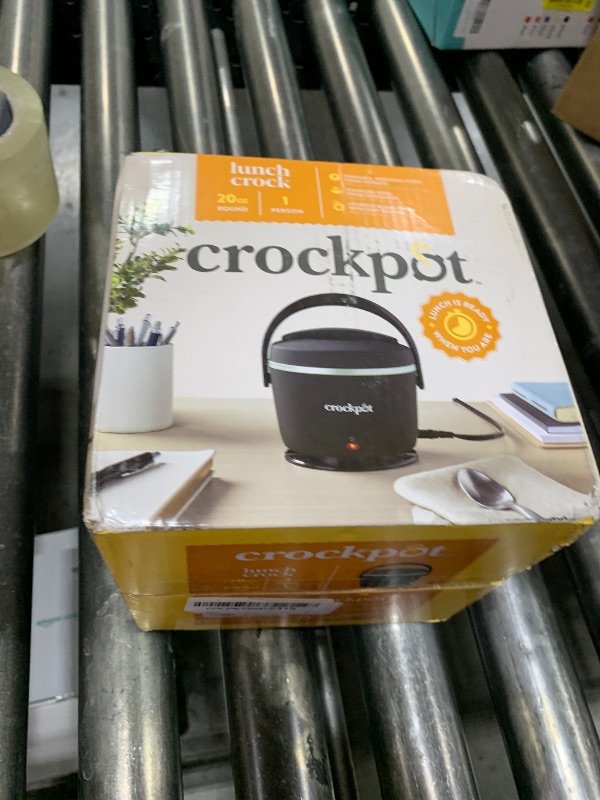 Photo 1 of Crock-Pot Electric Lunch Box 20-Ounce Portable Food Warmer Black Licorice Perfect for Travel On-the-Go & Office Use | Stylish Spill-Free & Dishwasher-Safe | Ideal Men & Women's Gifts