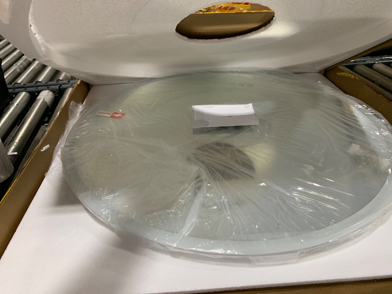 Photo 1 of S·BAGNO 28’’ Round Led Bathroom Mirror with Lights, Backlit and Front Lighted, Anti-Fog Wall-Mounted Vanity Mirror 3000K/4000K/6500K, Dimmable Inside Bluetooth Speaker Smart Mirror