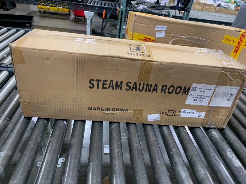 Photo 1 of Kiguee Sauna, Sauna Box, Portable Sauna, Home Sauna with 2.6L 1000W Steam Generator, Remote Control, Home Sauna Tent for Gym, Yoga, Pilates, Hot Tub (Black)