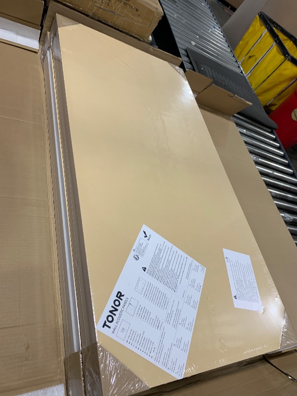 Photo 1 of TONOR 8-Pack Bilayer Acoustic Panels Large Self-adhesive, 47.2'' * 23.6'' * 0.72” Adhesive Wall Panel, Large Soundproof Tiles for Echo Absorbtion, Acoustical Barrier of Polyester Fiber, White