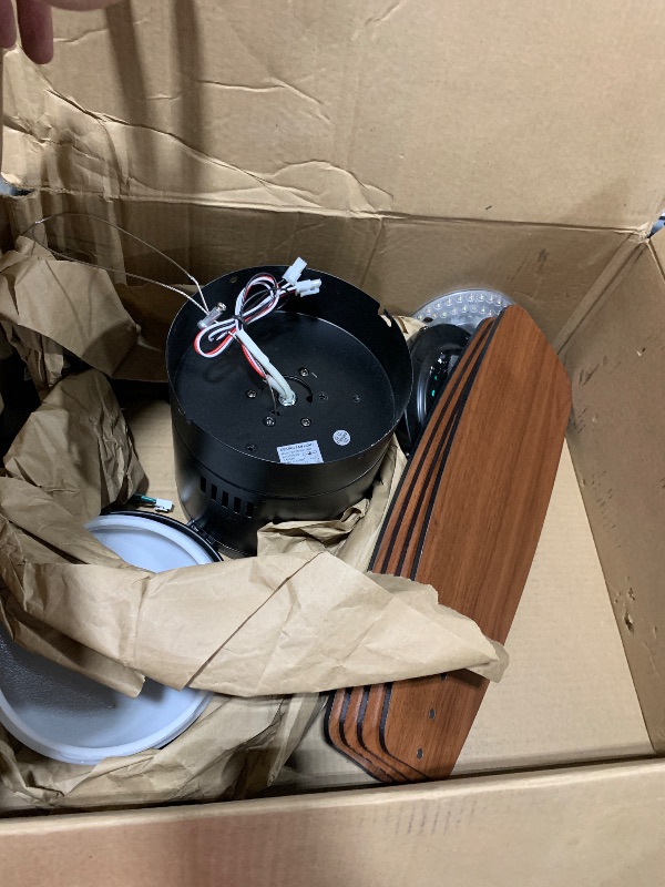 Photo 1 of LEDIARY 42 inch Ceiling Fans with Lights and Remote Control,Flush Mount Ceiling Fan with Quiet Reversible DC Motor,Black Modern Low Profile Ceiling Fan with Light for Bedroom Living Room Patio