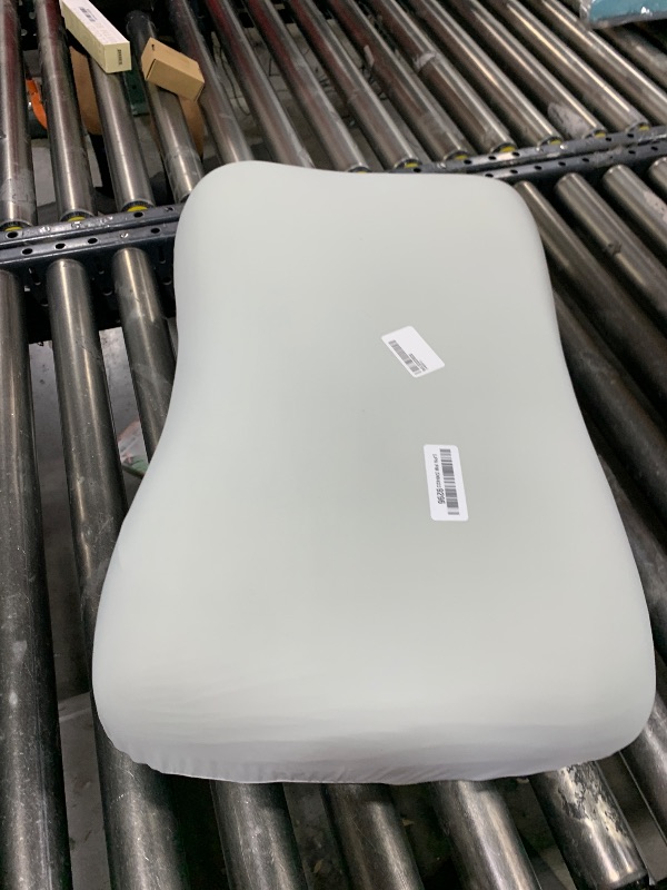 Photo 1 of C CUSHION LAB Deep Sleep Pillow, Patented Ergonomic Contour Design for Side & Back Sleepers, Orthopedic Cervical Shape Gently Cradles Head & Provides Neck Support & Shoulder Pain Relief - Calm Grey