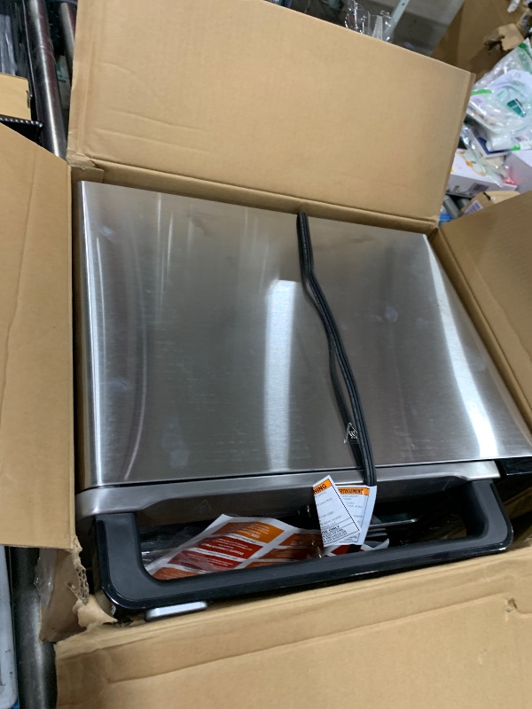Photo 1 of Ninja DCT451 12-in-1 Smart Double Oven with FlexDoor, Thermometer, FlavorSeal, Smart Finish, Rapid Top Convection and Air Fry Bottom , Stainless Steel