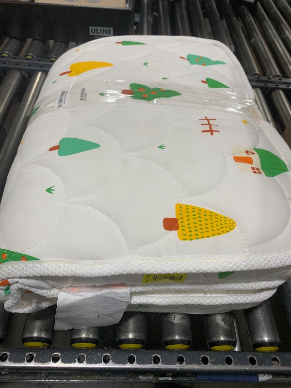 Photo 1 of Mini Crib Mattress 38" x 24" x 4"- Firm Support and Comfort Premium Foam,Noiseless and Odorless,Hypoallergenic Mini Crib Mattress,Fits Mini and Portable Cribs,Dual Sided with Soft Breathable Fabric