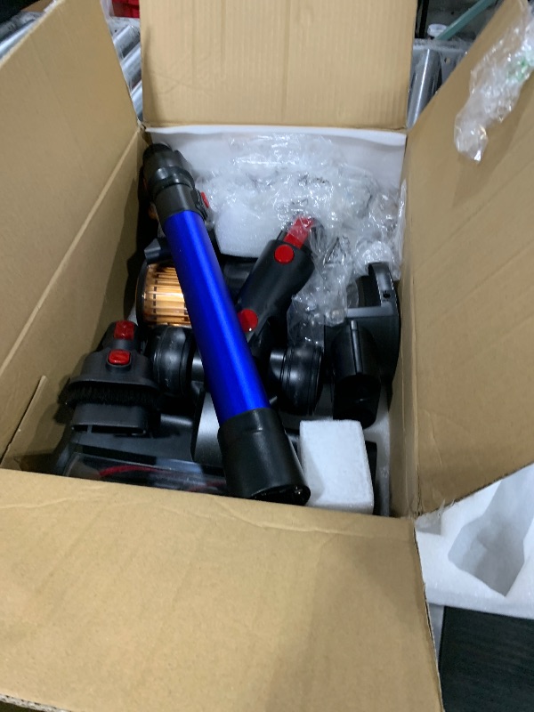 Photo 1 of Cordless Vacuum Cleaner, 45Kpa 550W 60Mins Vacuum Cleaners for Home, Stick Vacuum Cordless Rechargeable, Wall Mount Charging, Self-Standing, Household Vacuum for Pet Hair/Carpet/Hardwood Floor(X9)