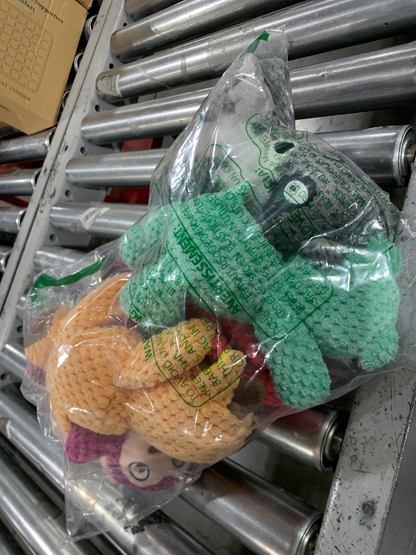 Photo 1 of Jalousie Multipack Dog Squeaky Toys Strong Almost Indestructible, with Added Liner for Longer Play Dog Chew Toys (Medium to Large Breeds, 5 Pack Checks for Aggressive Chewers)