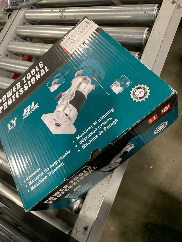 Photo 1 of Cordless Wood Router, 21V Brushless Trimmer Router with 2 x 4.0Ah Battery, Portable Wood Para Madera 6 Speed Adjustable, Wood Router Tool with 20PC 1/4" Router Bits, Using for Wood Slotting, Trimming