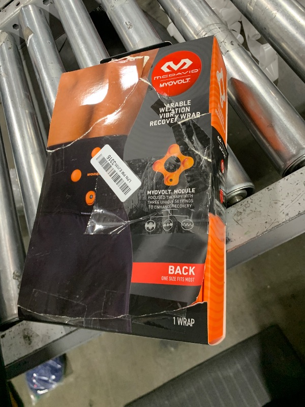 Photo 1 of McDavid Myovolt Vibration Compression Back Wrap, Helps Reduce Pain, Stiffness, Soreness & Aid Muscle Recovery, Delivers Targeted Deep Tissue Treatment