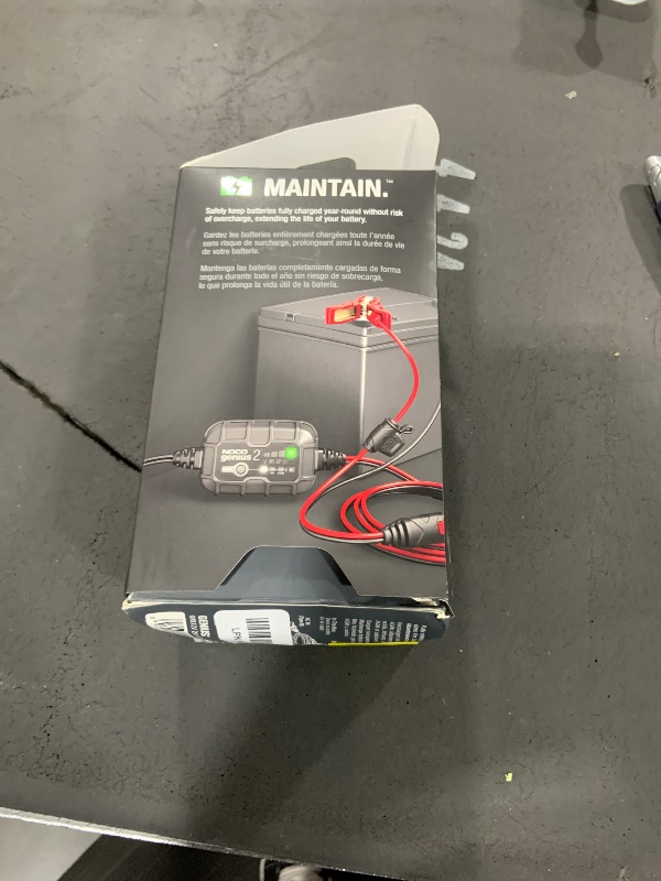 Photo 1 of NOCO GENIUS2, 2A Smart Car Battery Charger, 6V and 12V Automotive Charger, Battery Maintainer, Trickle Charger, Float Charger and Desulfator for Motorcycle, ATV, Lithium and Deep Cycle Batteries