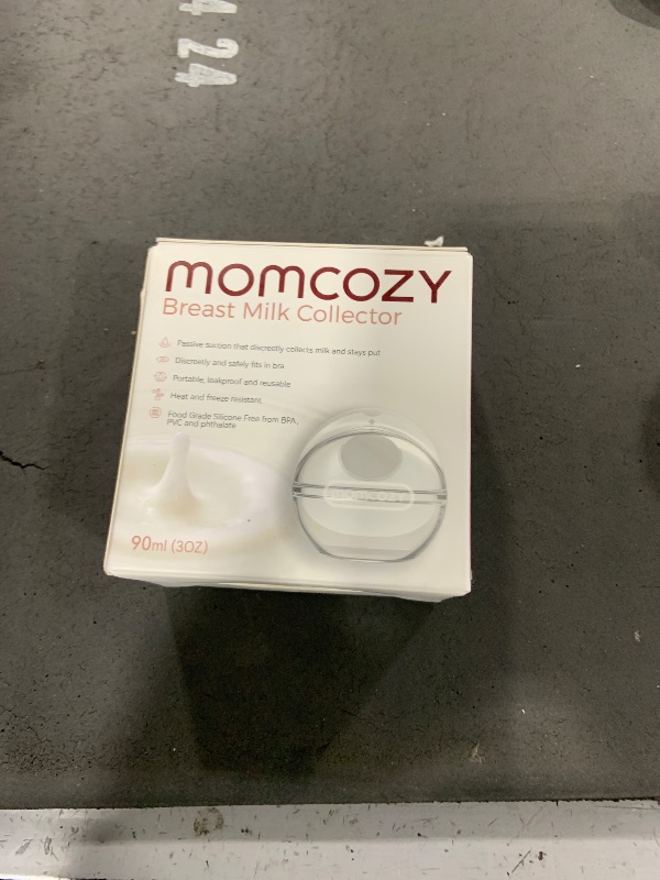 Photo 1 of Momcozy Breast Milk Collector, Milk Collectors for Breastfeeding, Reusable Breast Milk Shells, Silicone Catcher with More Fit & Soft (3oz/90ml, 1 Count)