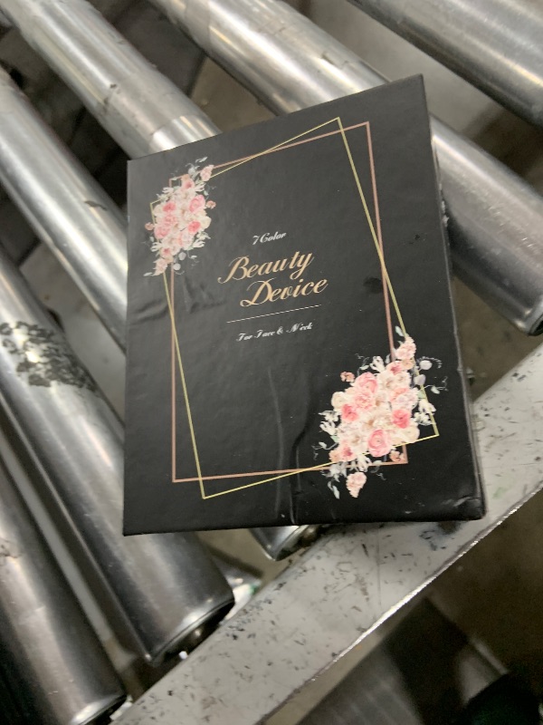 Photo 1 of ELISHINE Light Based Face-Neck-Massager - 7 Color Portable Facial Massager for Skin Care, Rose Gold