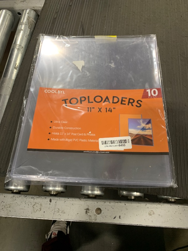 Photo 1 of Coolbyl 11x14 Toploaders 10ct - Ultra Durable Card Protectors for Graphic Art, Photos & Poster - Crystal Clear PVC, Archival-Safe, Fit 11x14 Inch Sheets