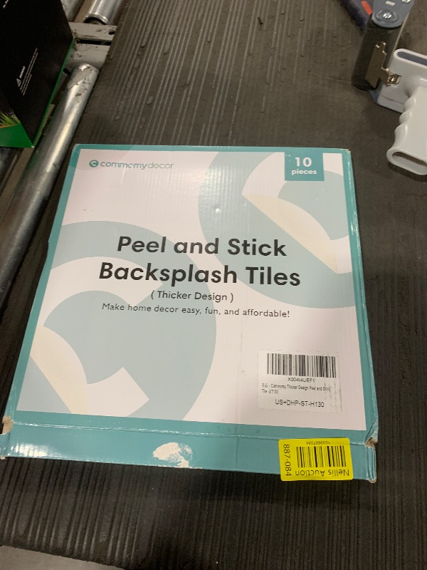 Photo 1 of Commomy Thicker Sage Green Peel and Stick Tiles- 10 pcs of 12" x 12" - 3D Adhesive Square Peel and Stick Tiles Backsplash for Kitchen, Bathroom, Removable, Waterproof, Vinyl Wall Tile