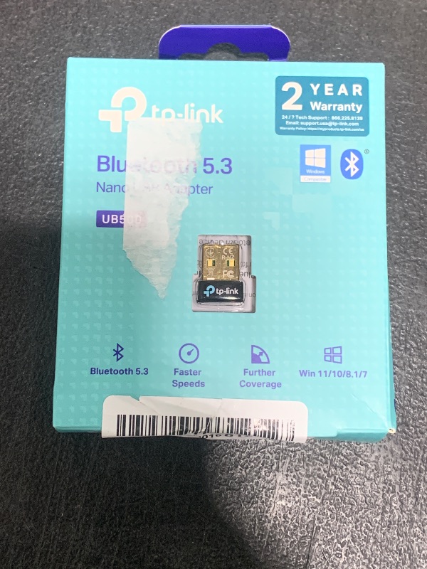 Photo 1 of TP-Link USB Bluetooth Adapter for PC, Bluetooth 5.0/5.3 Dongle Receiver, Plug and Play, Nano Design, EDR & BLE, Supports Windows 11/10/8.1/7 for Desktop, Laptop, PS5/PS4/Xbox Controller (UB500)