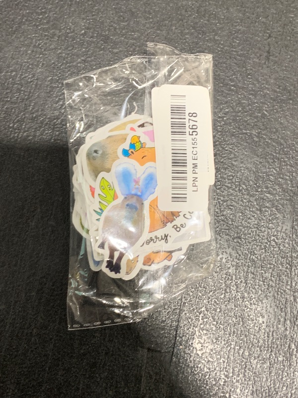 Photo 1 of 100 Pcs Capybara Stickers - Cute Animal Stickers - Funny Capybara Gifts for Kids - Vinyl Waterproof Decals for Water Bottle Laptop Luggage Snowboard Guitar Gifts for Teens Girls Kids Adult