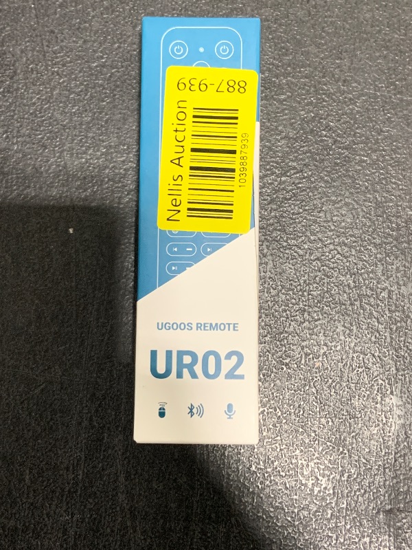 Photo 1 of Ugoos BT Remote Control UR02 Remote Infrared and Bluetooth Connection, for Ugoos TV Box, Built-in Microphone for Voice Search, Gyro Sensing, Black