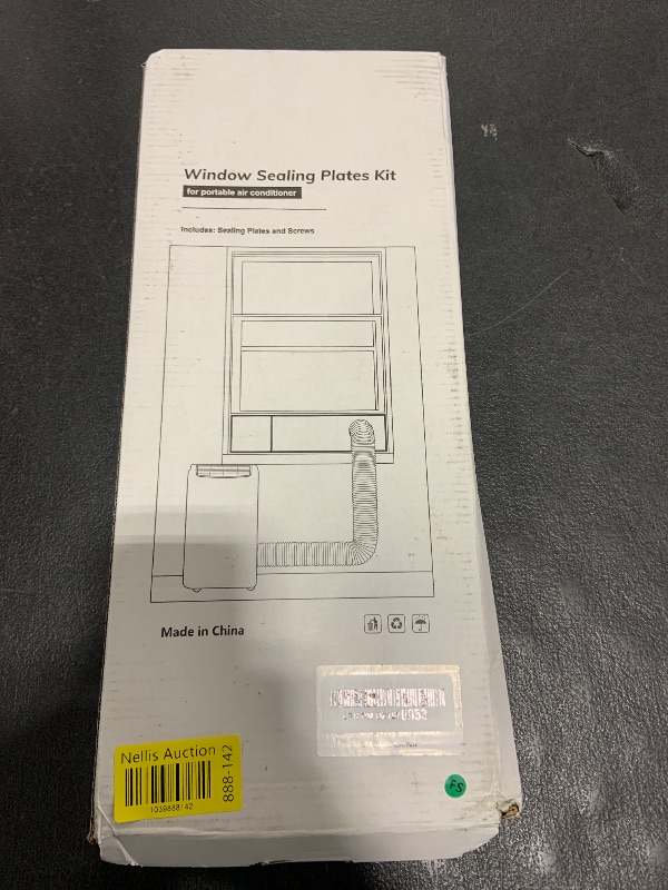 Photo 1 of Forestchill Portable Air Conditioner Window Seal Plates Kit for 5.9" Diameter Exhaust Hose, Universal AC Vent Kit for Sliding Windows and Hung Windows, Adjustable Length Sealing Panels for Mobile A/C