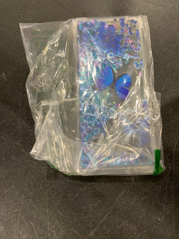 Photo 1 of CAIYUNL for LG Stylo 6 Case,LG Stylo 6 Phone Case,Glitter Bling Floating Liquid Sparkle Quicksand Cute Clear TPU Silicone Women Girls Case Shockproof Protective Cover for LG Stylo 6-Blue Butterfly