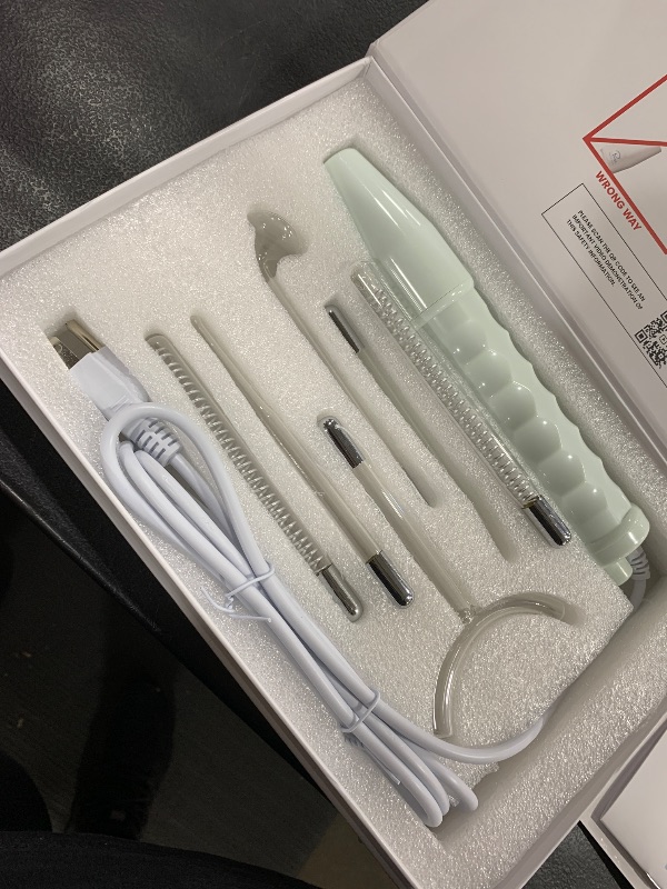 Photo 1 of NuDerma Professional Skin Therapy Wand - Portable Skin Therapy Machine with 6 Neon & Argon Wands – Boost Your Skin – Clear Firm & Tighten