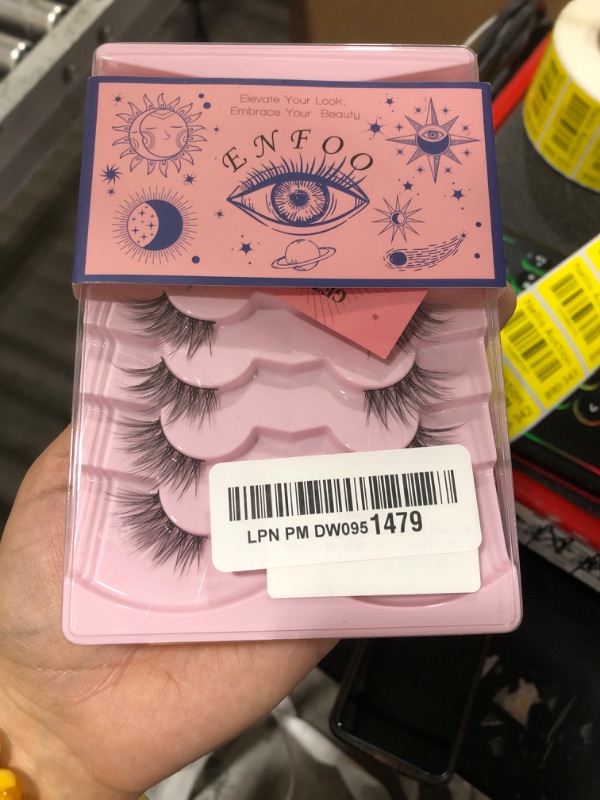 Photo 1 of Half Lashes Natural Eyelashes Wispy Lashes Natural Look Cat Eyelashes False Corner Lashes Soft Fluffy 3/4Lashes False Eyelashes 7 Pairs D18