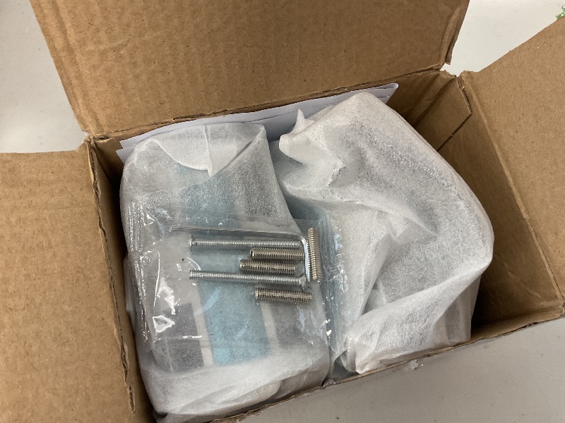 Photo 3 of Fits on 1/2" Glass,10 mm -12 mm, Glass Door Lock, Stainless Steel Double Bolts Swing Push Sliding Access Control Office Glass Door Lock with 5 Keys