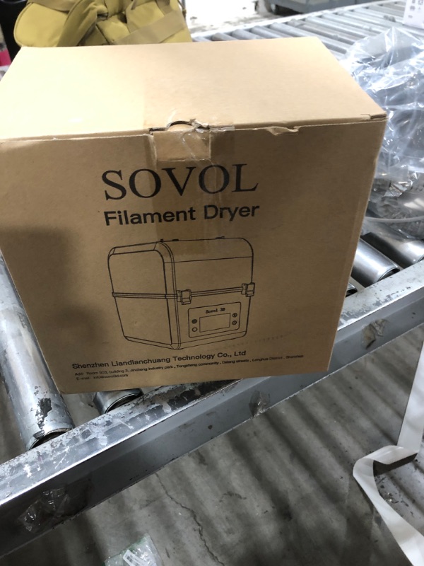 Photo 1 of Sovol Filament Dryer 2025, SH01 Filament Dehydrator 3D Printer Spool Holder with Upgraded Fan, Dry Box for Keeping Filament Dry, Compatible with 1.75mm, 2.85mm PLA PETG TPU ABS