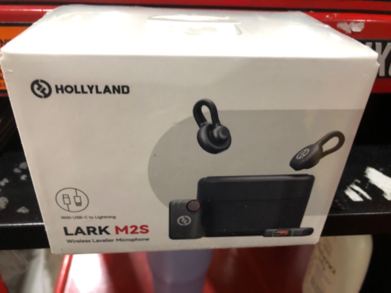 Photo 1 of FACTORY SEALED - Hollyland Lark M2S Combo (Camera RX+USB-C RX+ Lightning Cable) Wireless Microphone for iPhone/Camera/Android/PC, Titanium Clip, Noise Cancelling, 30H Use, Vlog, Interview, Content Creation
