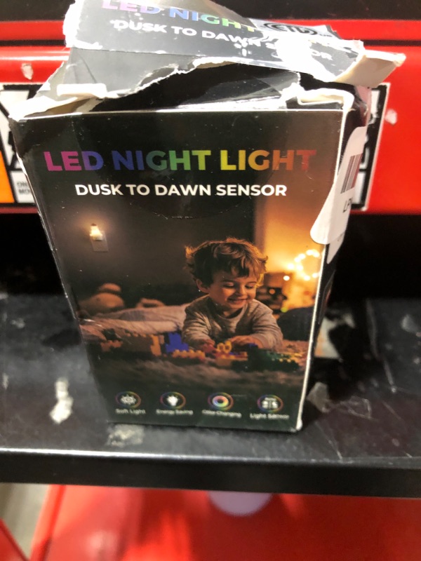 Photo 1 of L LOHAS LED Night Light for Kids, 3D Space Night Light Plug in, Dusk to Dawn Nursery Night Lights, RGB+Soft White 3000K, 3 Lighting Modes, Room Decor, Children
