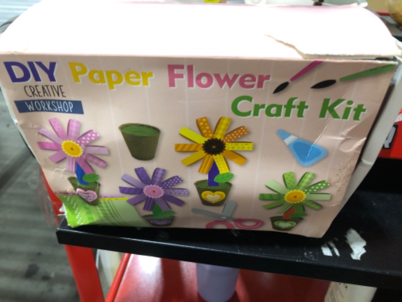 Photo 1 of WATINC Mother’s Day Foldable Flower Paper Pot Craft Kits - Make Your Standing Flowers Gift Crafts Decorations, Fun DIY Decor Home School Classroom Art Activities for Mom Kids (24Pcs)
