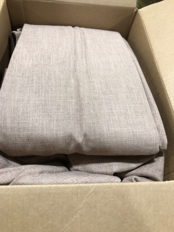 Photo 1 of INOVADAY Pinch Pleated Curtains, 100% Light Blocking Linen Pinch Pleat Blackout Curtains for Bedroom, Thermal Insulated Blackout Drapes 2 Panels Set for Living Room - Rust Brown, W40 x L120