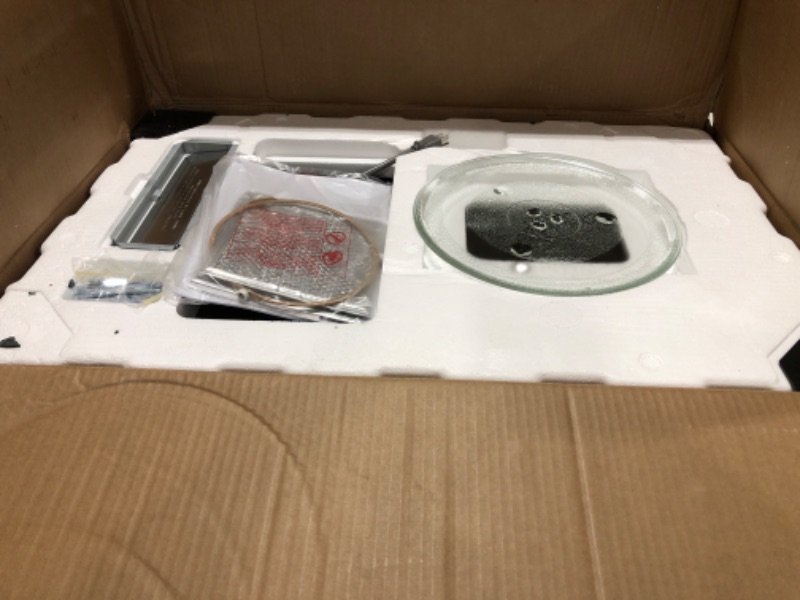 Photo 1 of Farberware Over-the-Range Microwave Oven, 1.2 Cu. Ft. - 1000W - Auto Reheat, Multi-Stage Cooking, Melt/Soften Feature, Child Safety Lock, LED Display - Space Efficient & Powerful - Stainless Steel