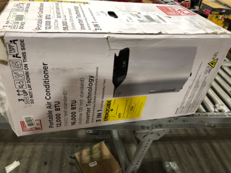 Photo 1 of Humhold Inverter 16000BTU Portable Air Conditioners with Remote, Free Stand Cooling Portable AC Unit for Room up to 800 sq.ft, with Dehumidifier & Fan, Dual Hose, Quiet Sleep Mode(45dB), Windows Kit