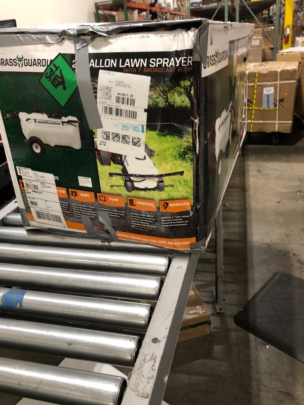 Photo 1 of Grass Guardian 25 Gallon Trailer Broadcast Sprayer - 1.1GPM, 7' Swath