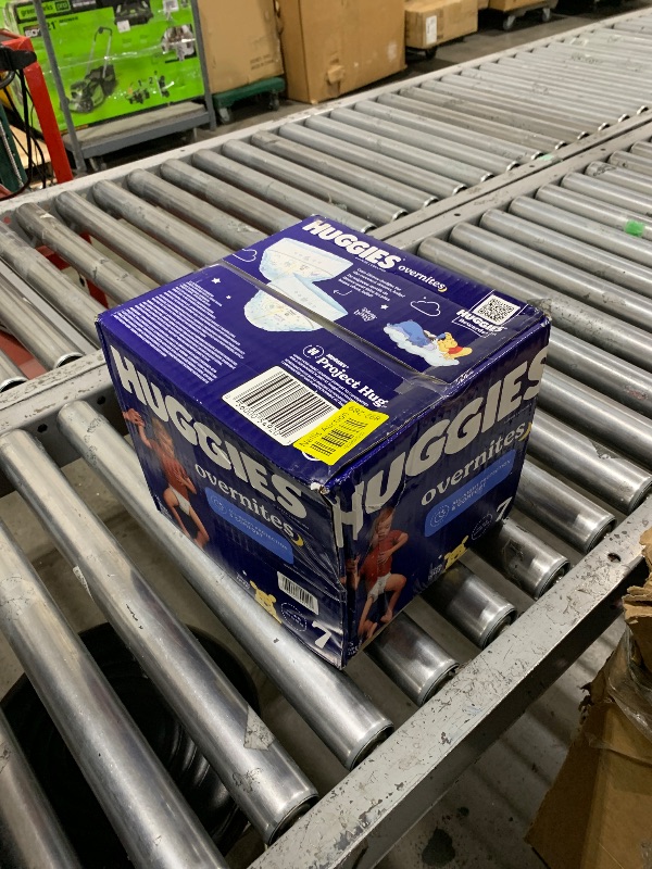 Photo 1 of Huggies Overnites Size 7 Overnight Diapers (41+ lbs), 36 Ct
