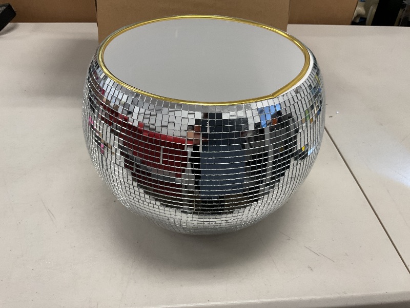Photo 1 of Wittolins Disco Ice Bucket for Cocktail Bar,Mirror Silver Disco Ball Decor,Retro Party Accessories,9.8 Inch Disco Ball Theme Party Decorations,Cooler for Wine Beer Champagne Ice Cold Drinks