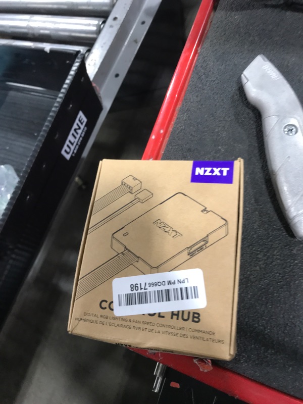 Photo 1 of NZXT Control Hub - Digital RGB Lighting and PWM Fan Speed Controller - Control Up to 5 x PWM Fans or 4 x NZXT Single-Frame Fans - Powered by NZXT CAM Software